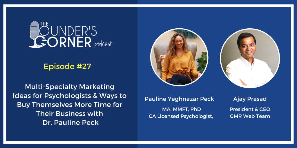 Multi-Specialty Marketing Ideas for Psychologists & Ways to Buy Themselves More Time for Their Business with Dr. Pauline Peck